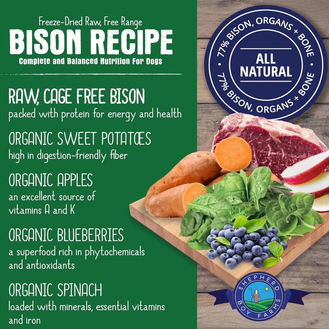Shepherd Boy Farms Freeze-Dried Raw | Bison