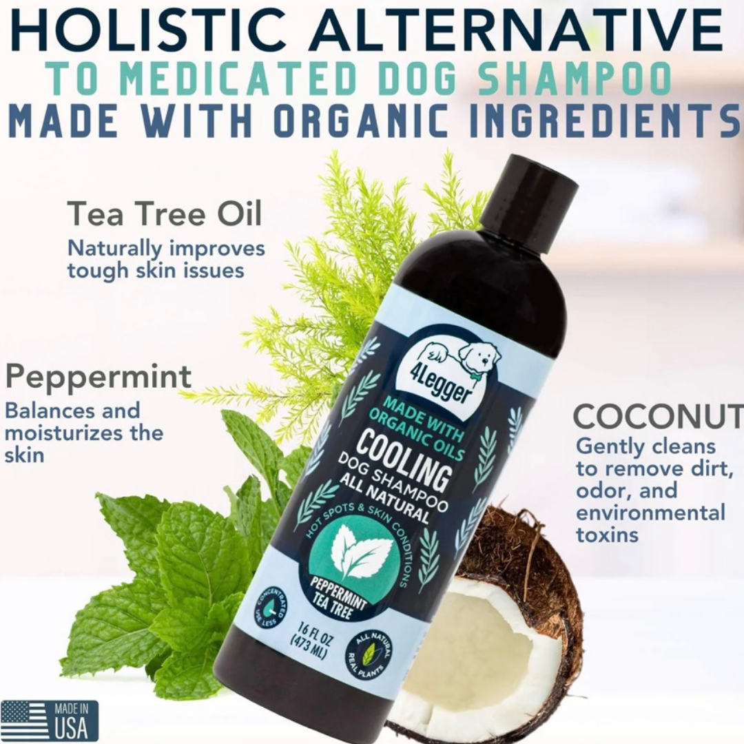 4-Legger Organic Cooling Shampoo | Peppermint + Tea Tree Oil
