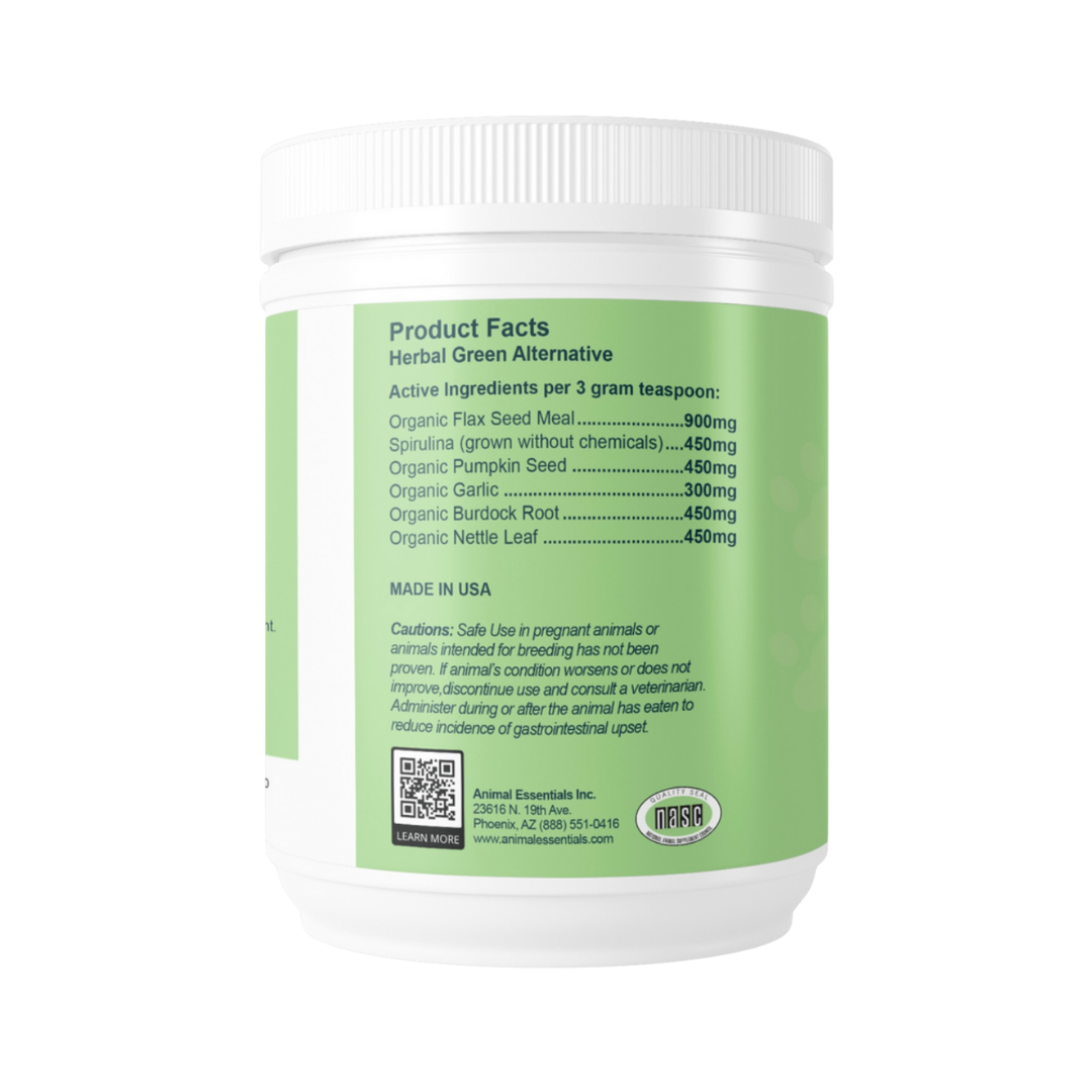 Animal Essentials Herbal Green Alternative | Natural Detox + Parasite Prevention