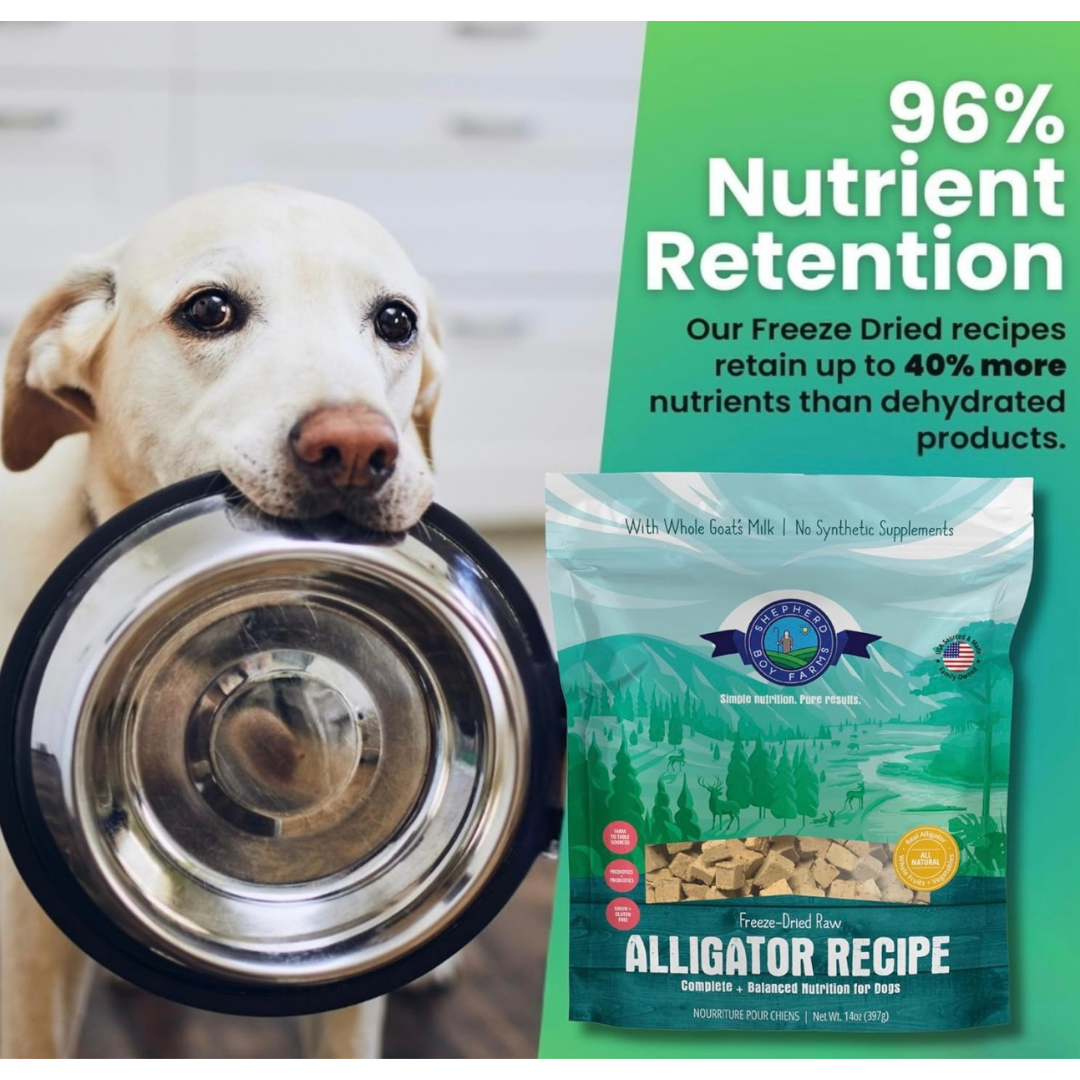 Shepherd Boy Farms Freeze-Dried Raw | Alligator