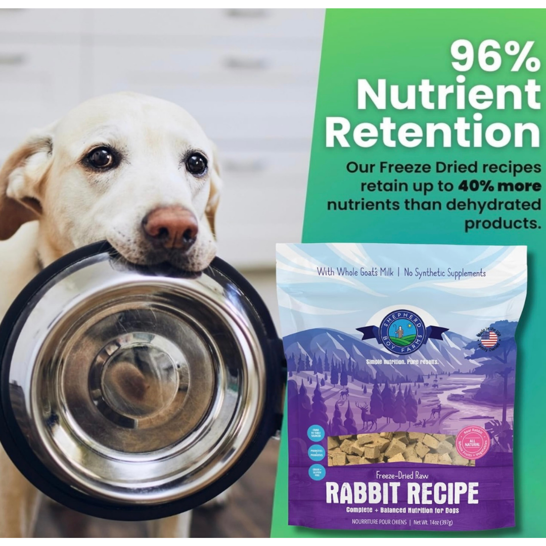 Shepherd Boy Farms Freeze-Dried Raw | Rabbit