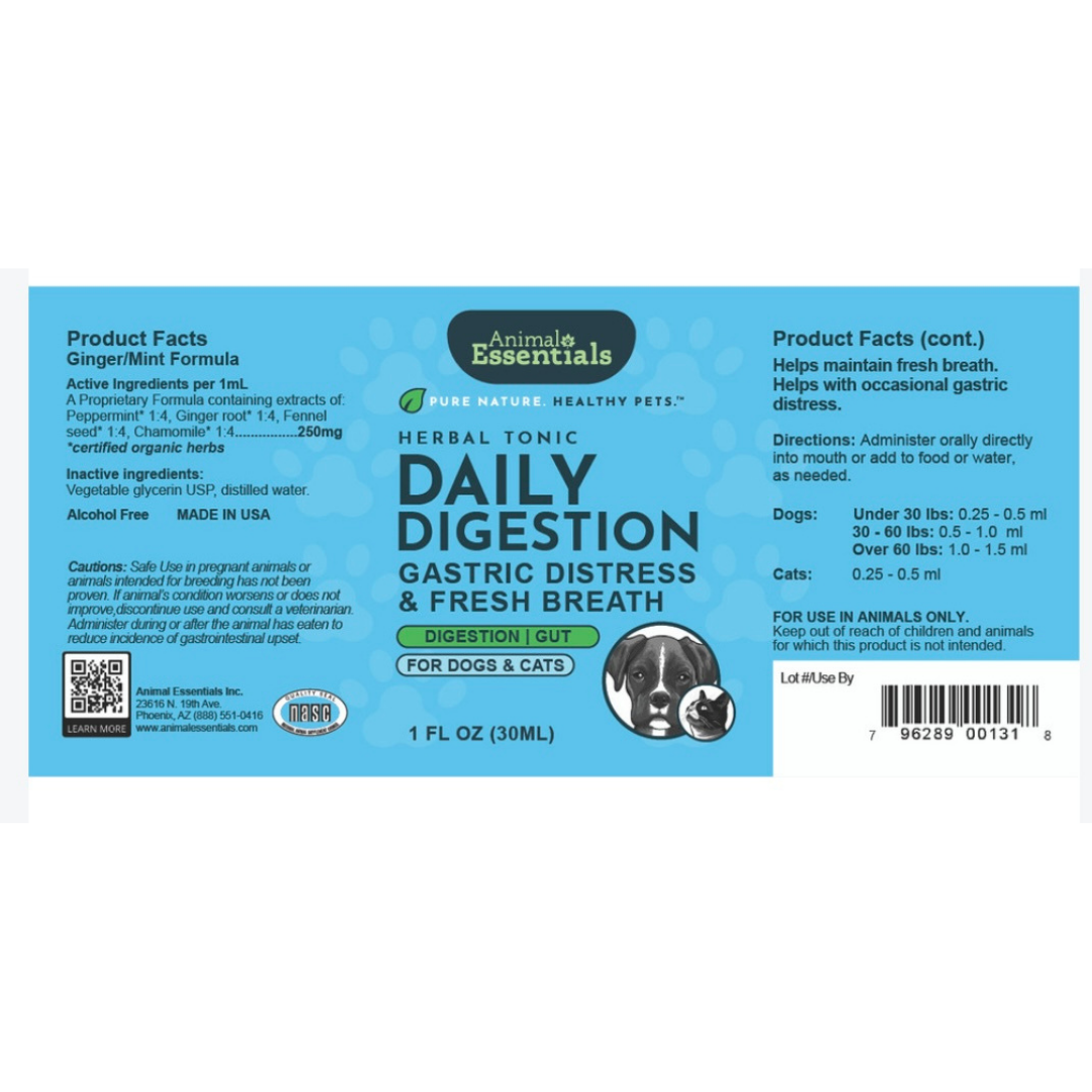 Animal Essentials Daily Digestion | Reflux + Digestive Relief