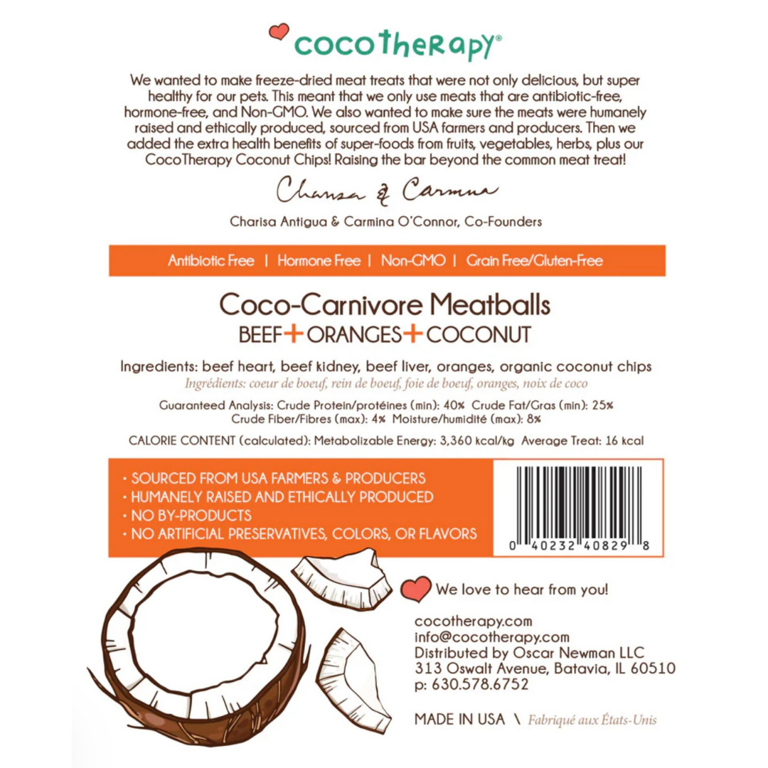 CocoTherapy Coco-Carnivore Meatballs | Beef