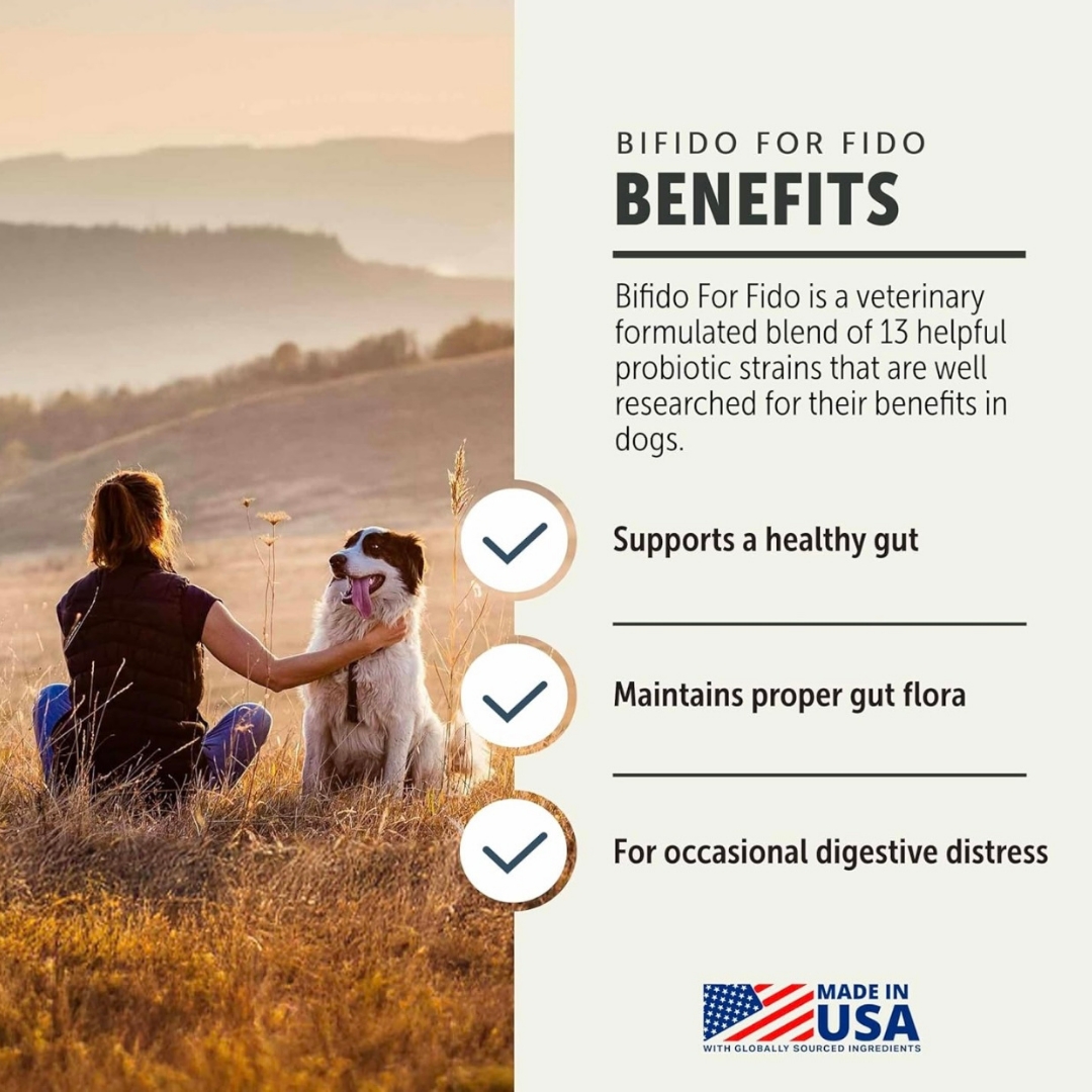 Four Leaf Rover Bifido For Fido | Multi-Strain Probiotic