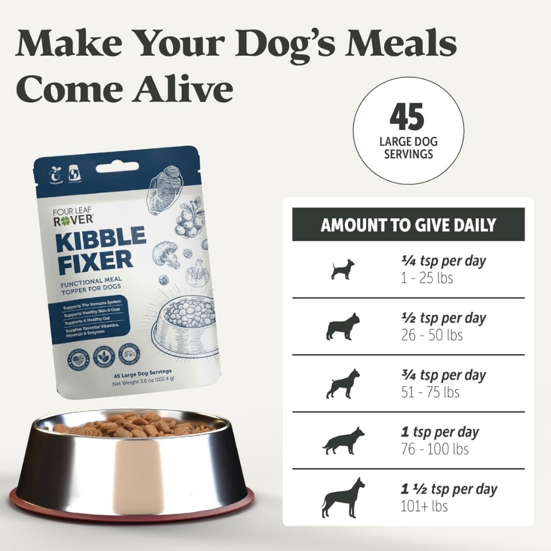 Four Leaf Rover Nutrient-Dense Food Topper | Kibble Fixer
