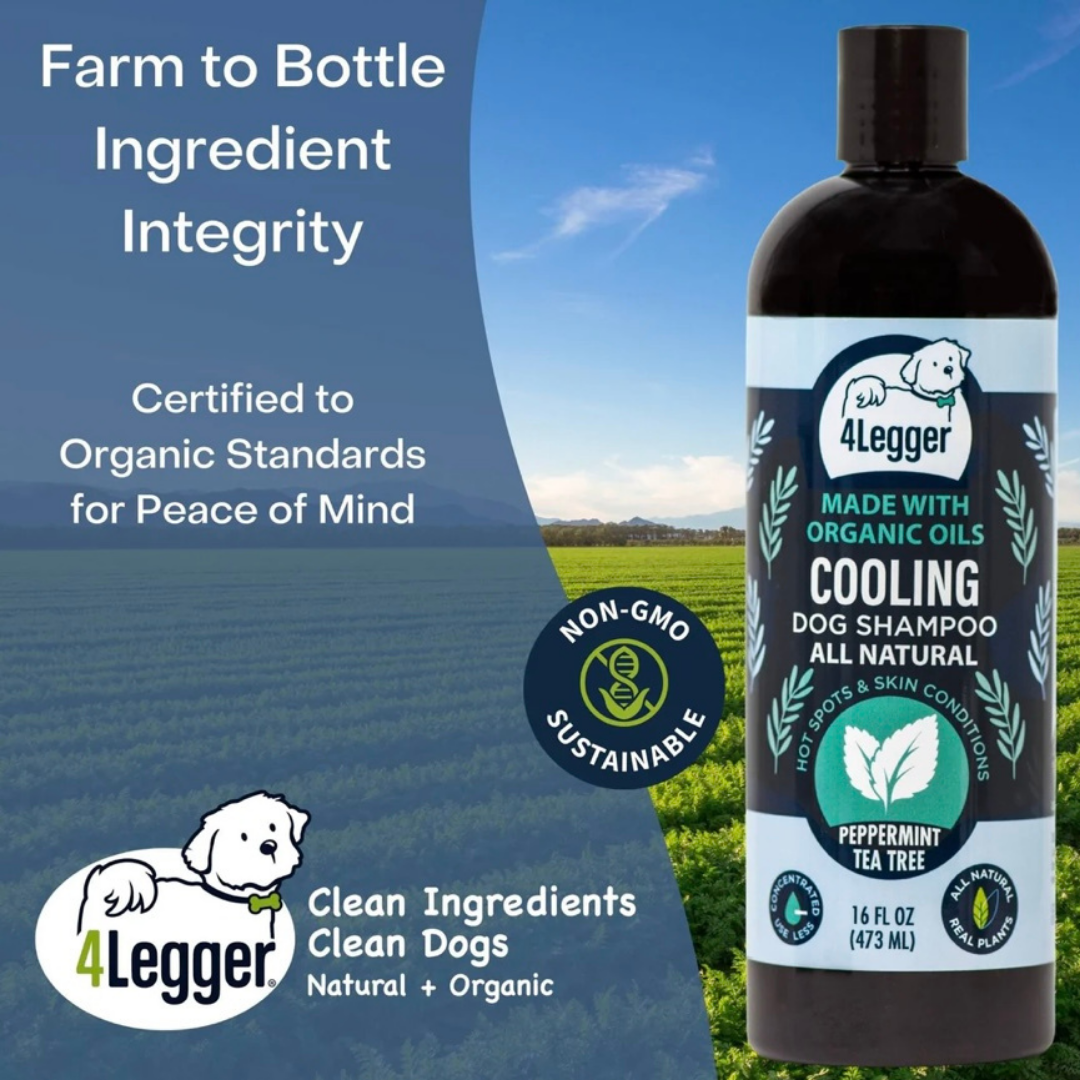 4-Legger Organic Cooling Shampoo | Peppermint + Tea Tree Oil