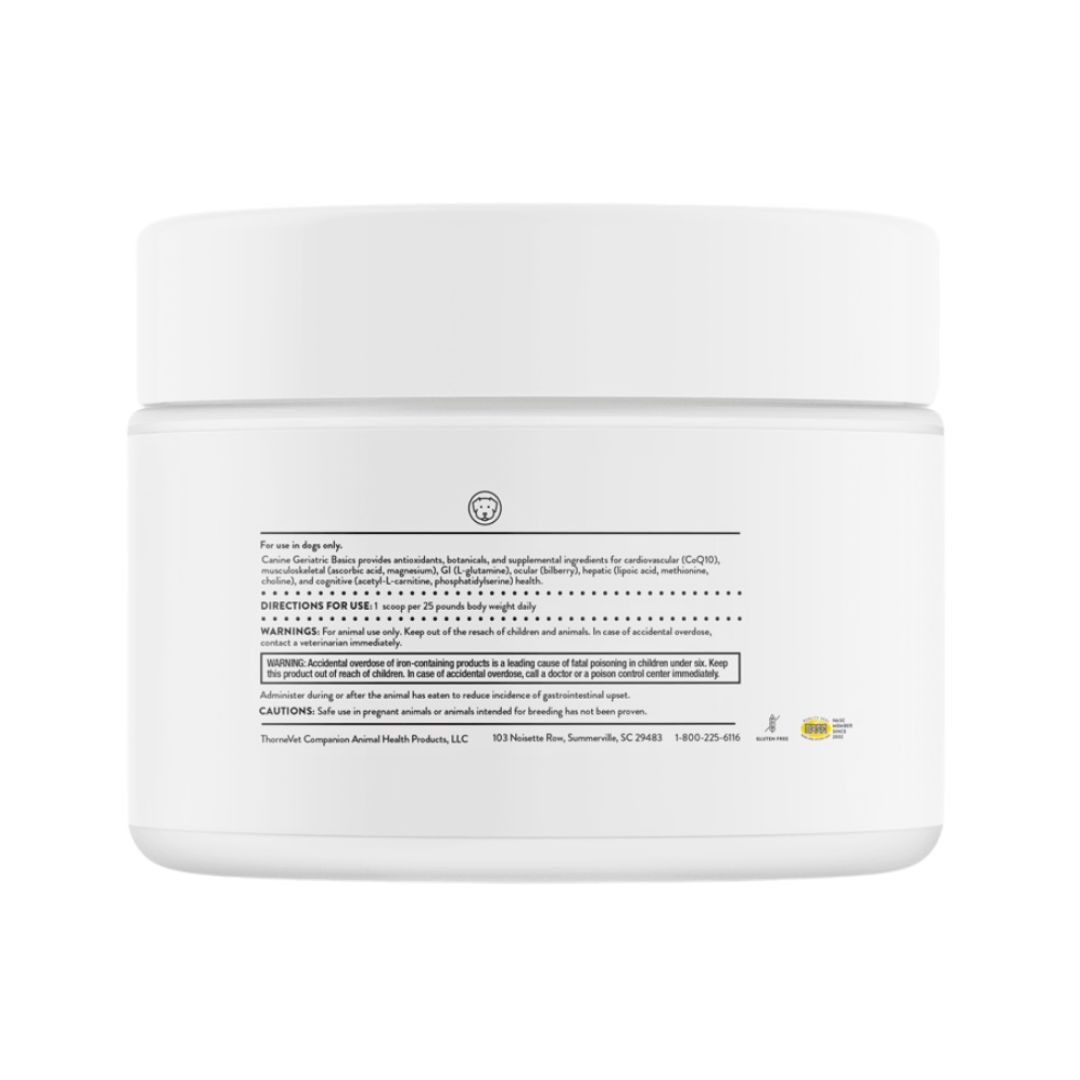 ThorneVet Canine Geriatric Basics | Senior Dog Wellness Formula