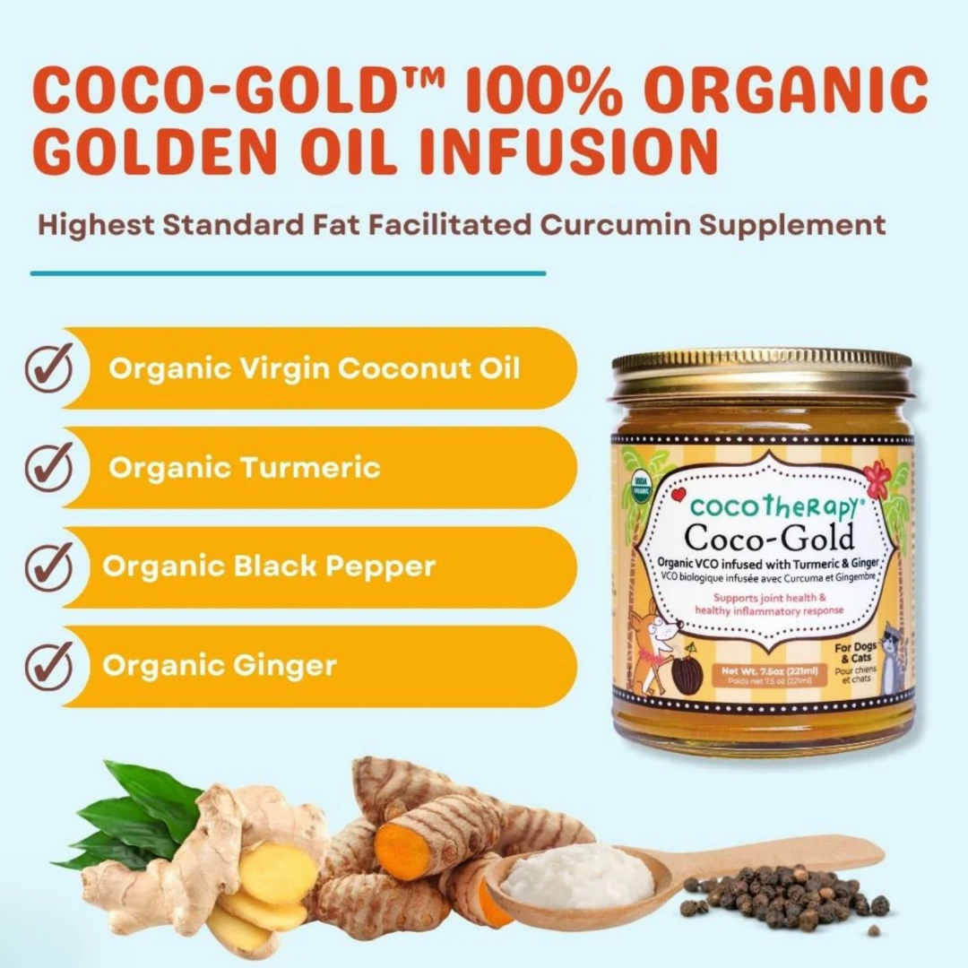 Cocotherapy Coco-Gold | Organic Coconut Oil Infused with Turmeric & Ginger