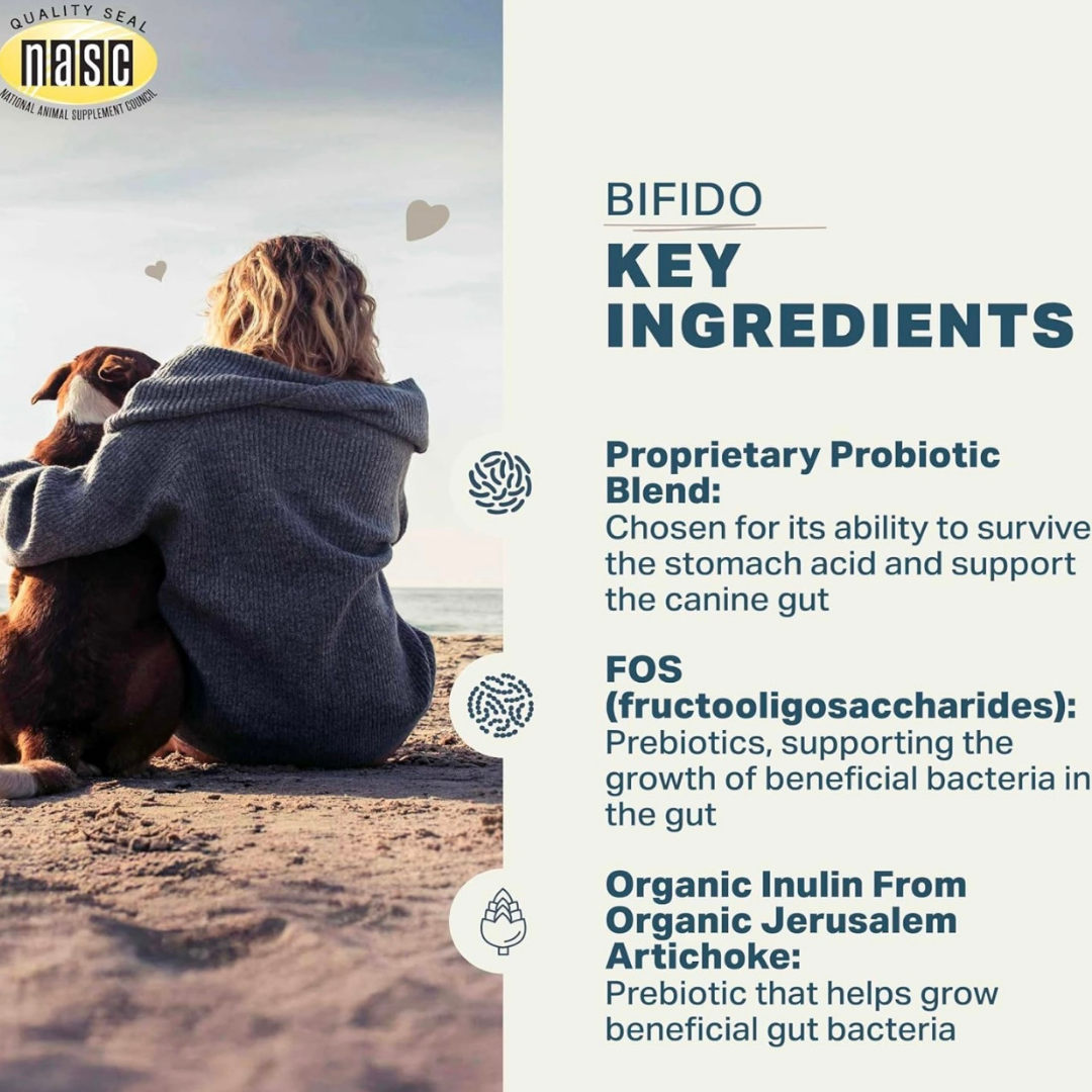 Four Leaf Rover Bifido For Fido | Multi-Strain Probiotic