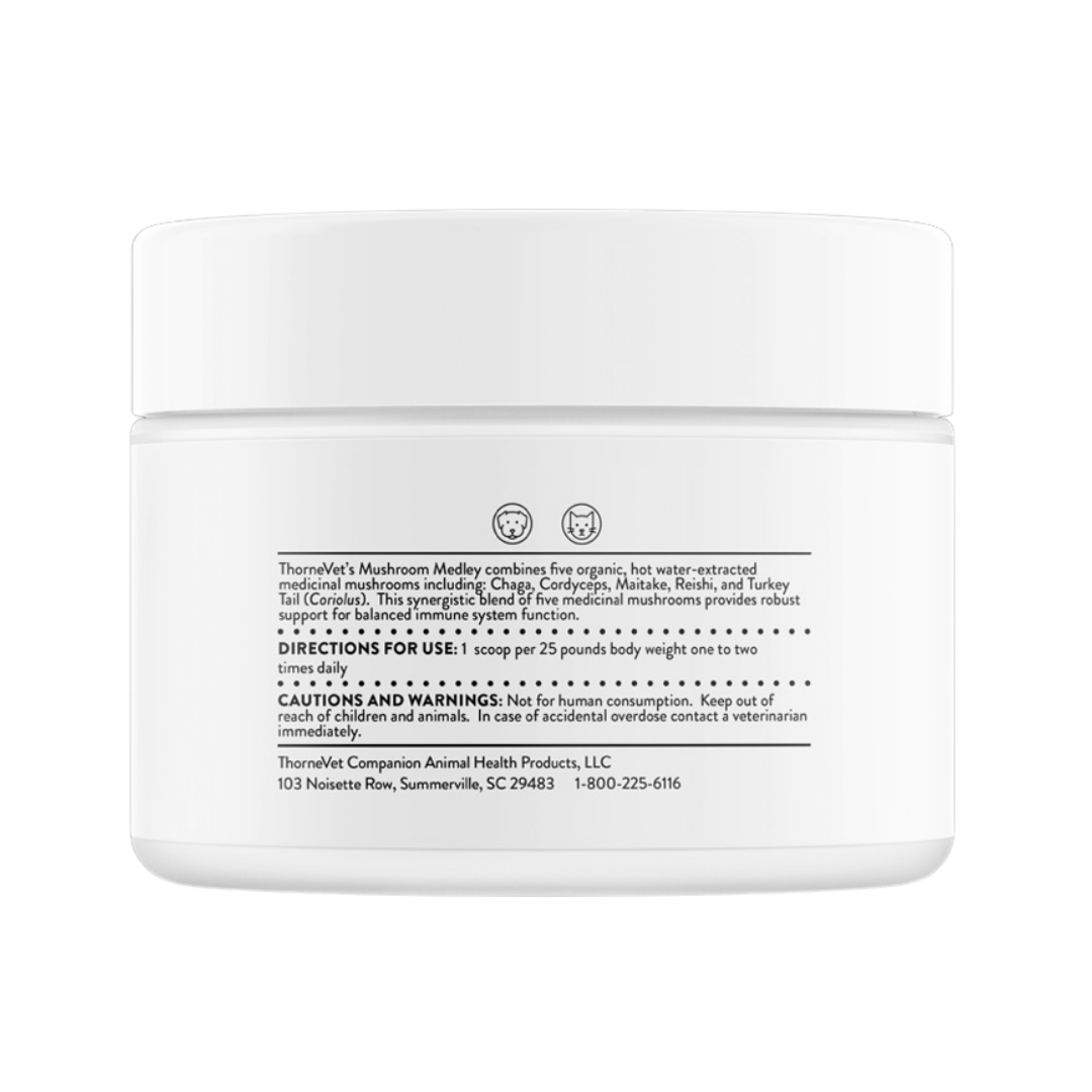 ThorneVet Mushroom Medley | Immune Supporting Mushroom Complex