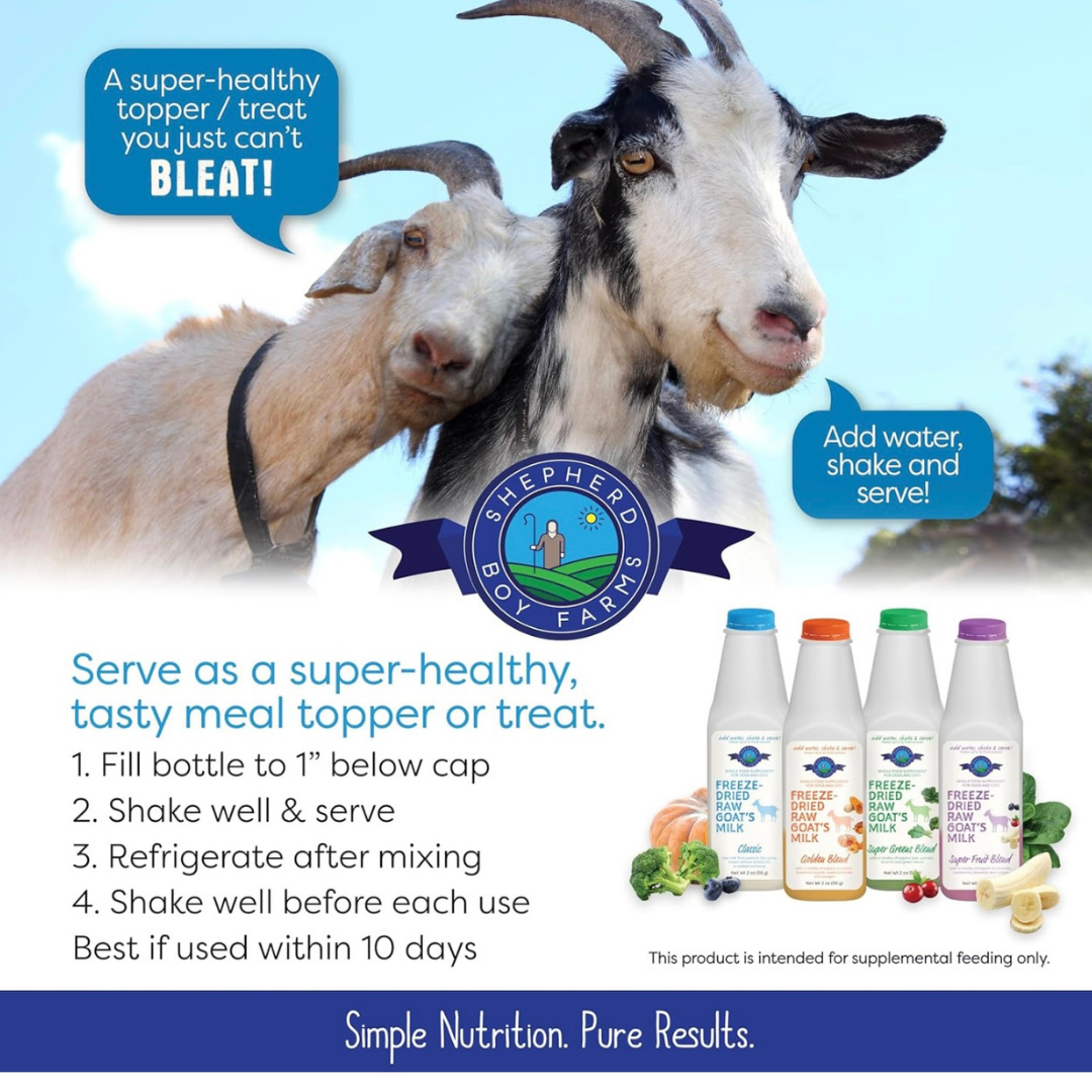 Shepherd Boy Farms Freeze-Dried Raw Goat's Milk