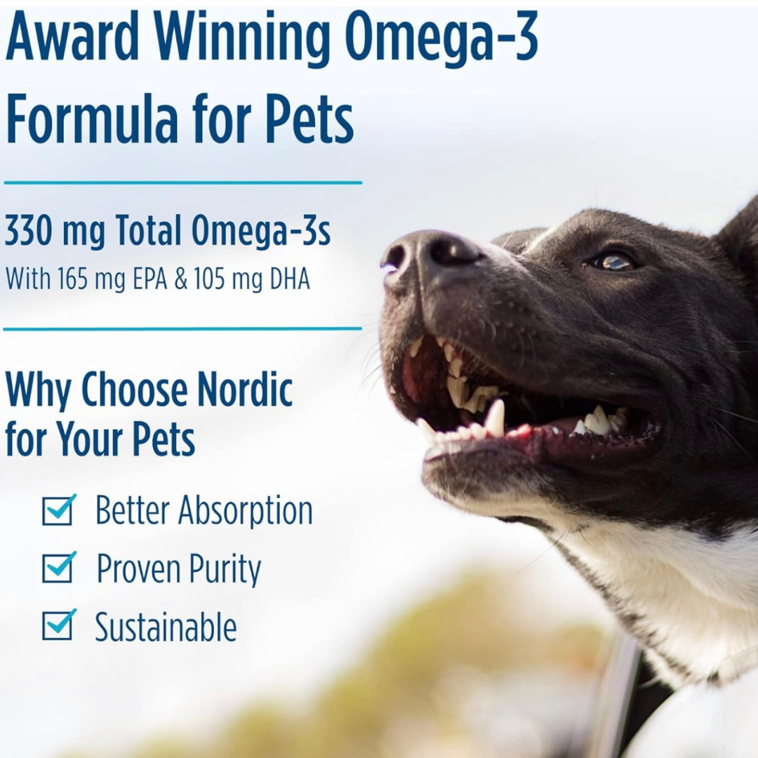 Nordic Naturals Omega-3 Pet Soft Gels | High-Quality + Sustainably Sourced Fish Oil