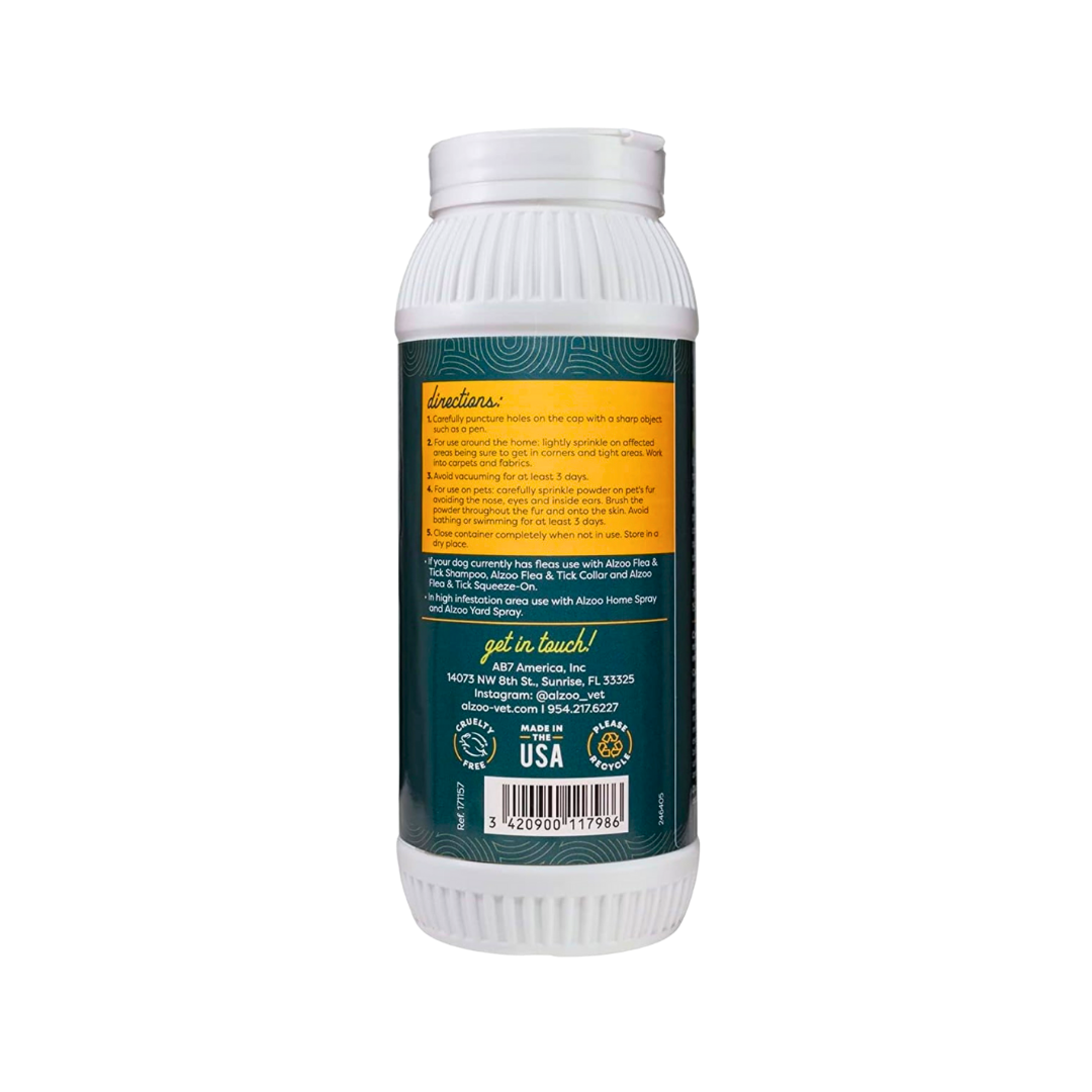 Alzoo Flea + Tick Powder | Natural Pest Protection