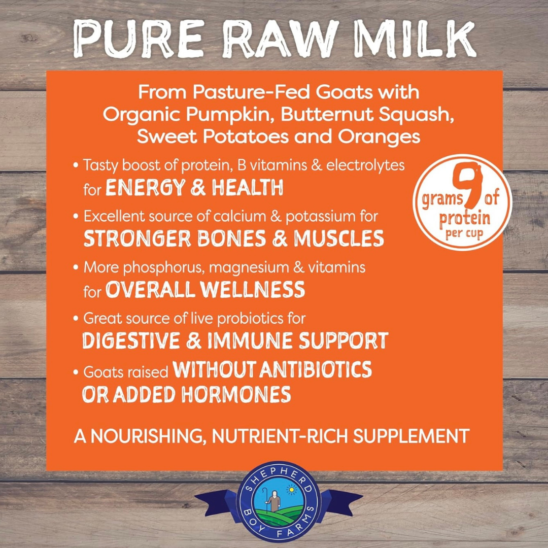 Shepherd Boy Farms Freeze-Dried Raw Goat's Milk | Golden Blend