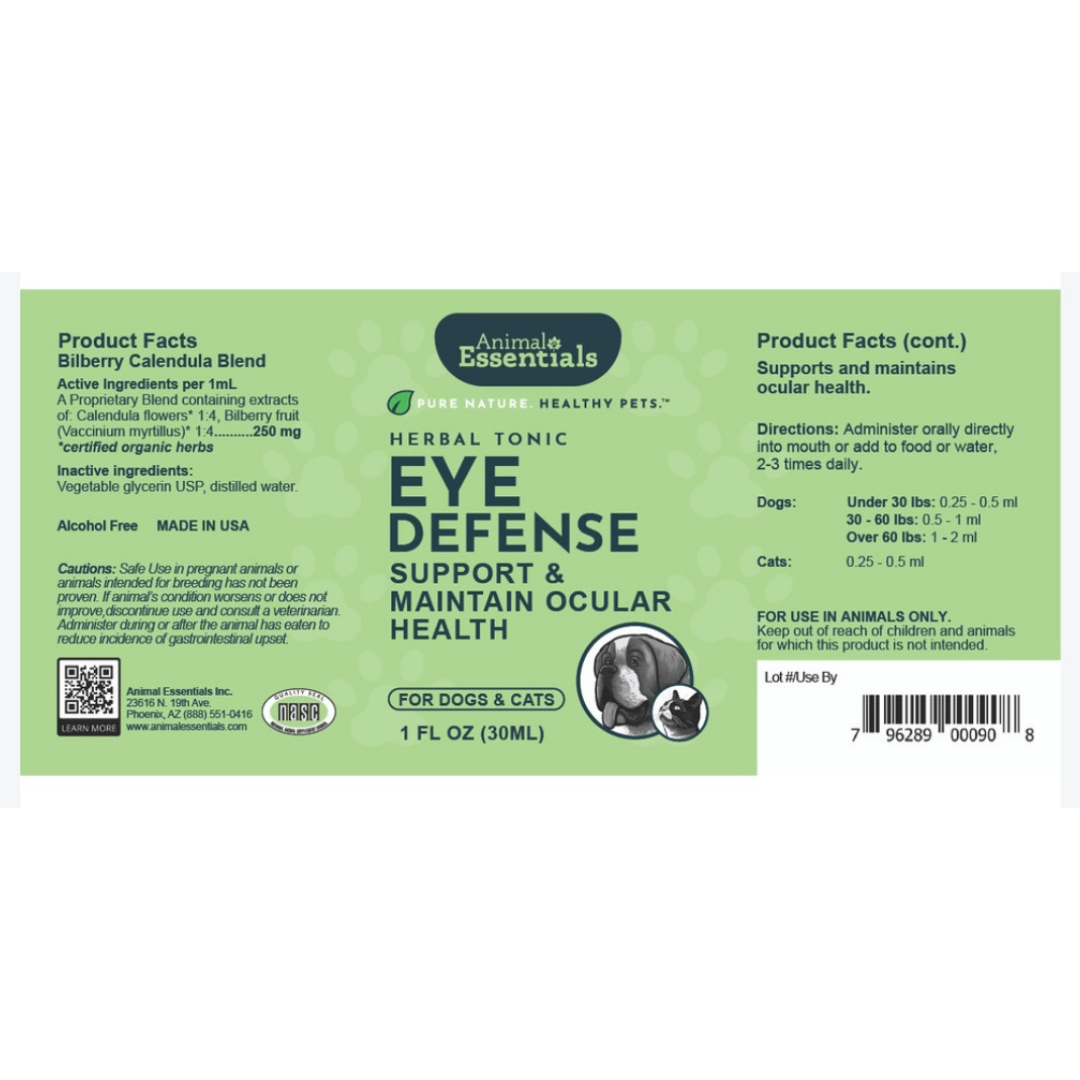 Animal Essentials Eye Defense | Natural Vision + Eye Health Support