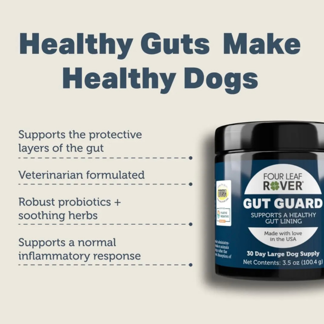 Four Leaf Rover Gut Guard | Natural Support for Irritated + Leaky Gut