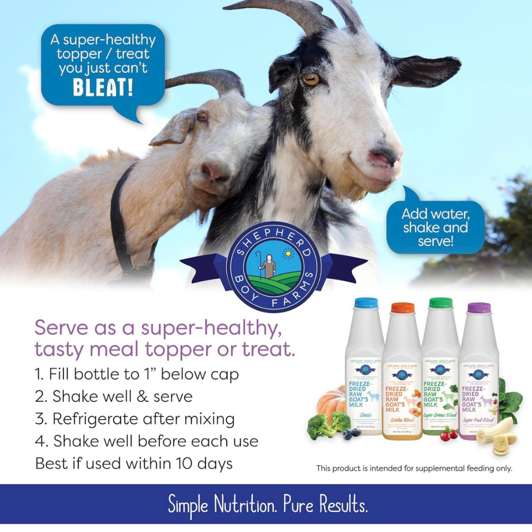 Shepherd Boy Farms Freeze-Dried Raw Goat's Milk | Super Fruit Blend