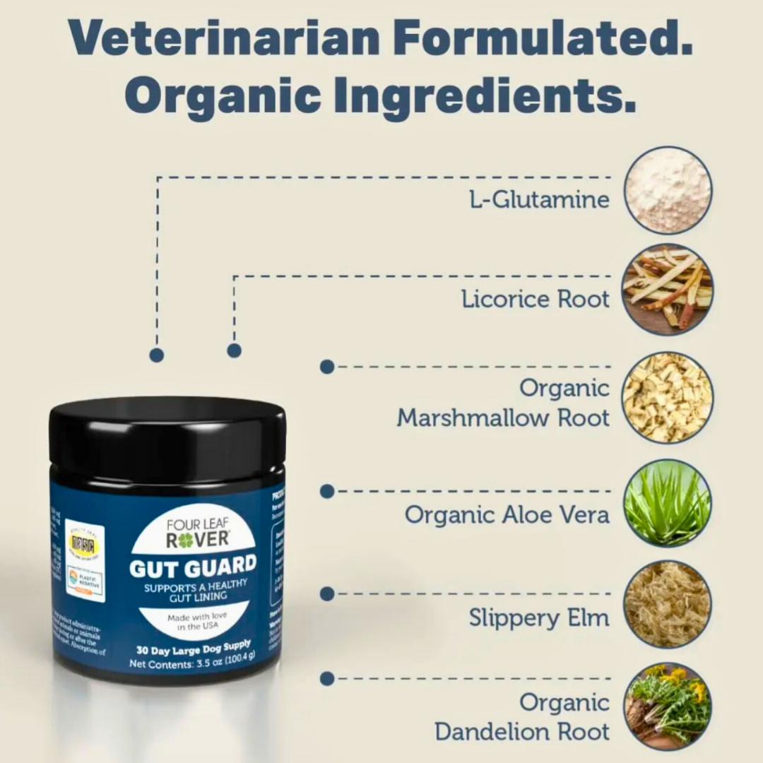 Four Leaf Rover Gut Guard | Natural Support for Irritated + Leaky Gut