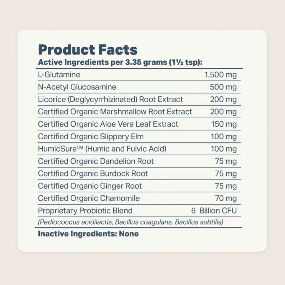 Four Leaf Rover Gut Guard | Natural Support for Irritated + Leaky Gut