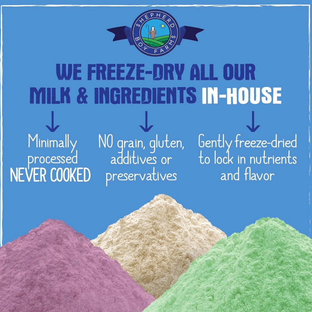 Shepherd Boy Farms Freeze-Dried Raw Goat's Milk | Super Fruit Blend