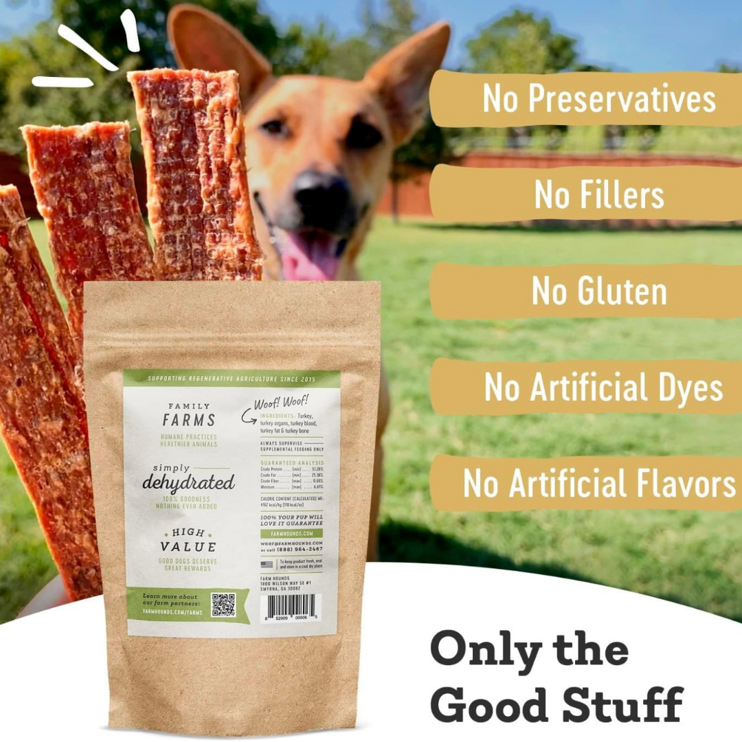 Farm Hounds Turkey Strips