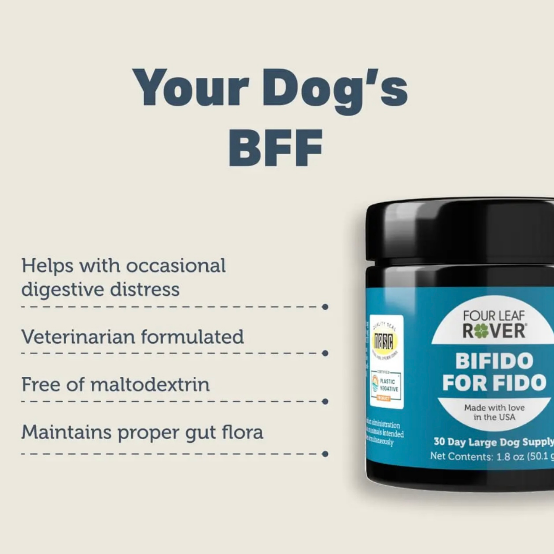 Four Leaf Rover Bifido For Fido | Multi-Strain Probiotic