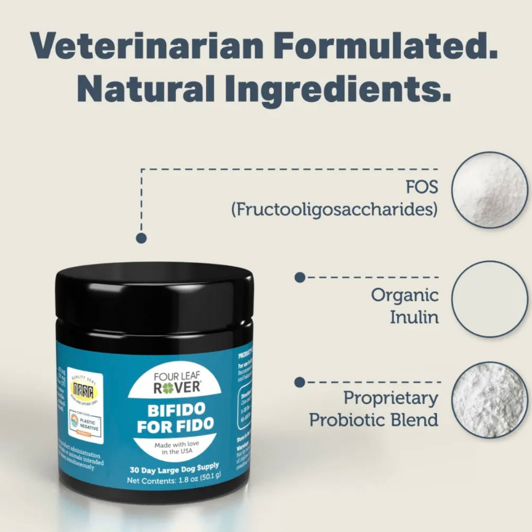 Four Leaf Rover Bifido For Fido | Multi-Strain Probiotic