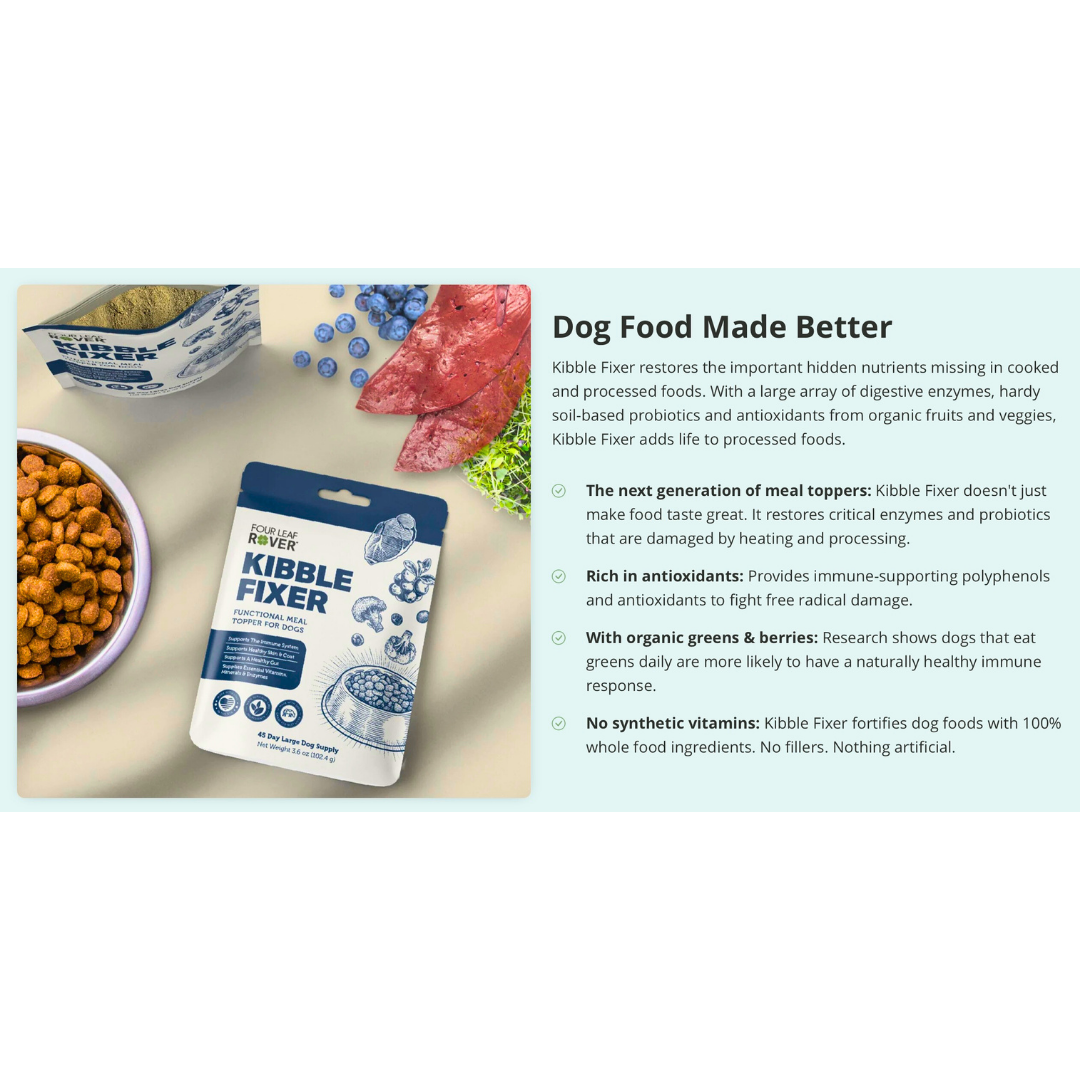 Four Leaf Rover Nutrient-Dense Food Topper | Kibble Fixer