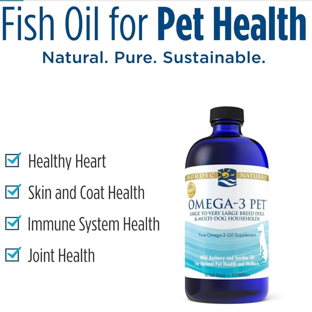 Nordic Naturals Omega-3 Pet | High-Quality + Sustainably Sourced Fish Oil