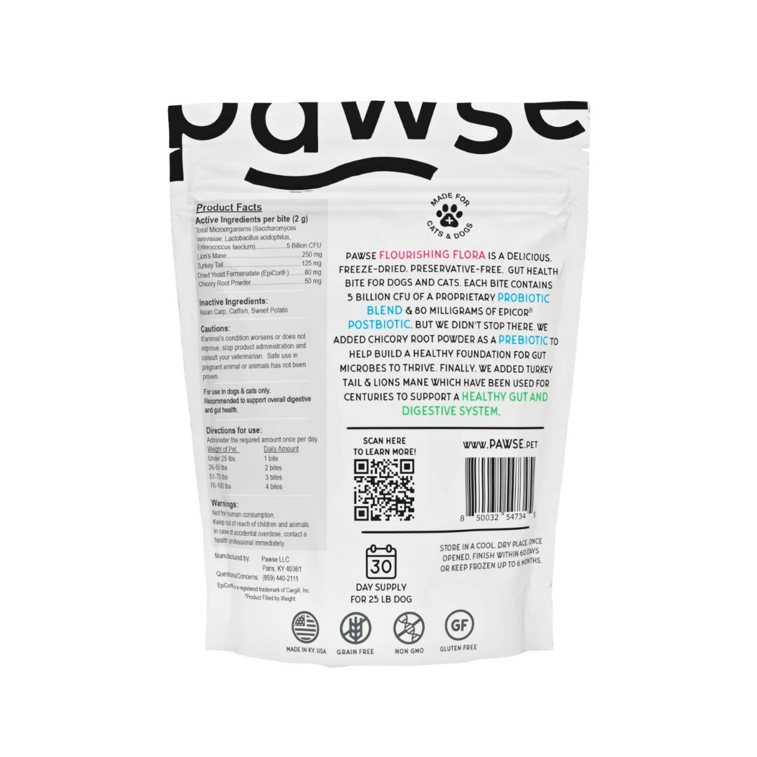 Pawse Flourishing Flora | Freeze-Dried Gut Health Treats