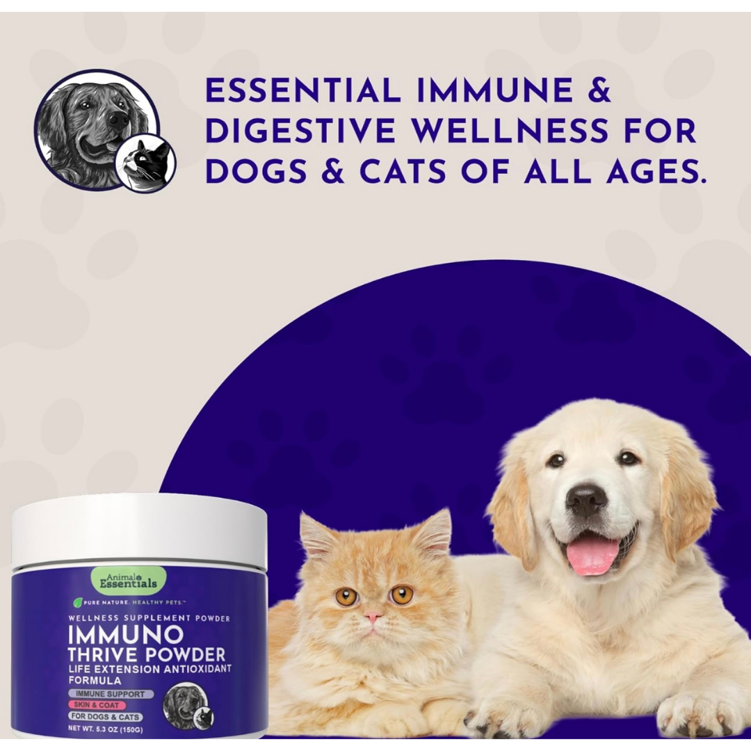 Animal Essentials Immuno-Thrive Powder | Immune System + Longevity Support