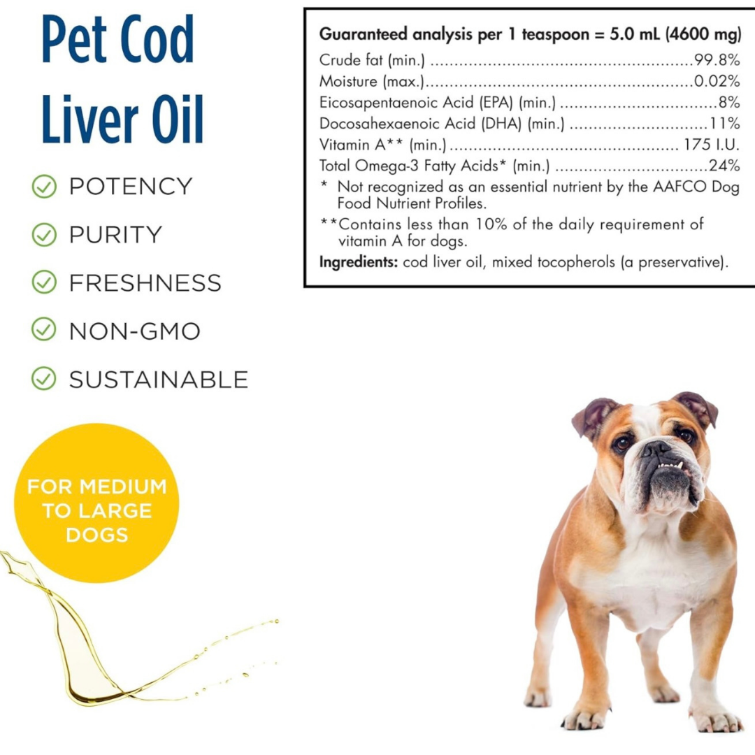 Nordic Naturals Pet Cod Liver Oil | High-Quality + Sustainably Sourced