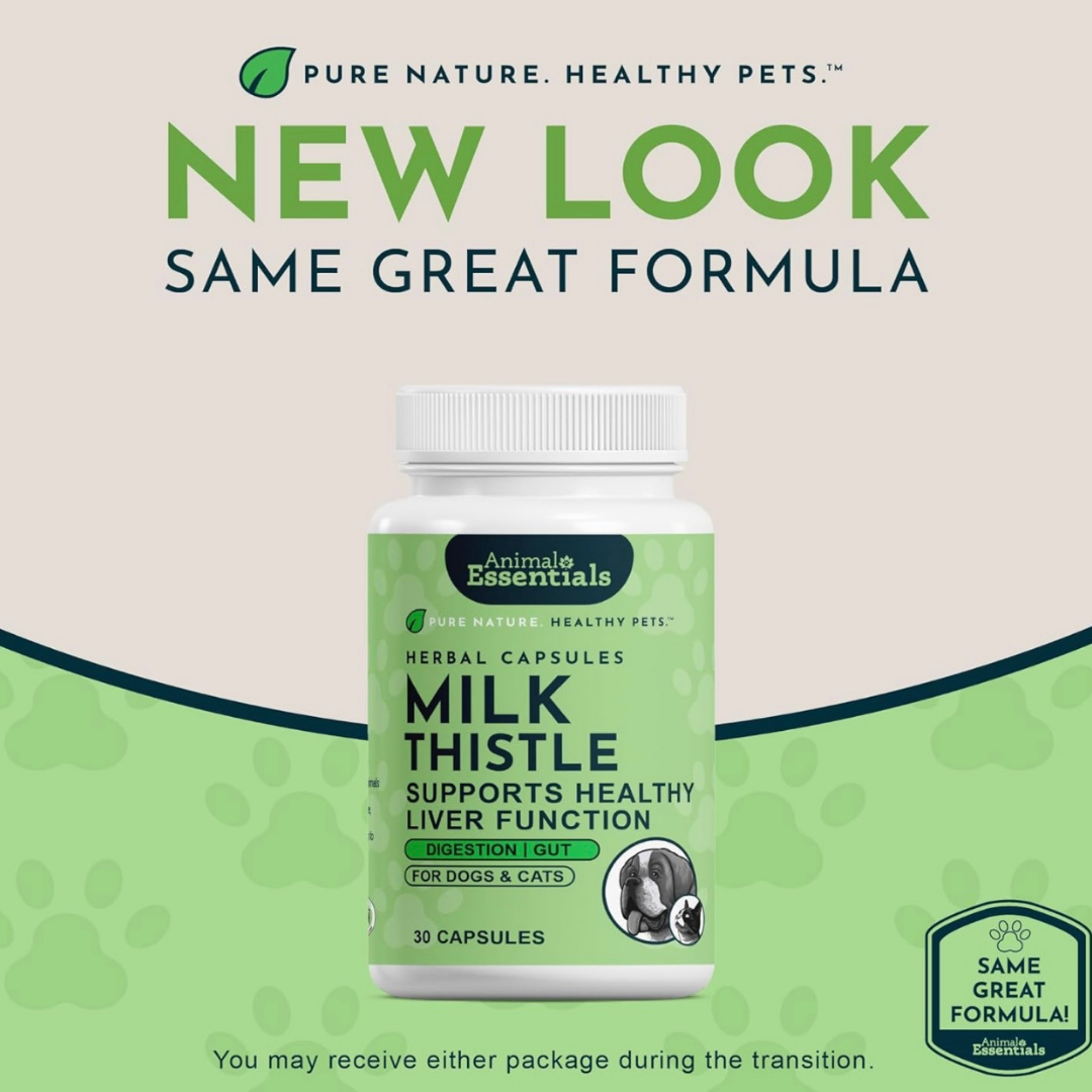 Animal Essentials Organic Milk Thistle Capsules