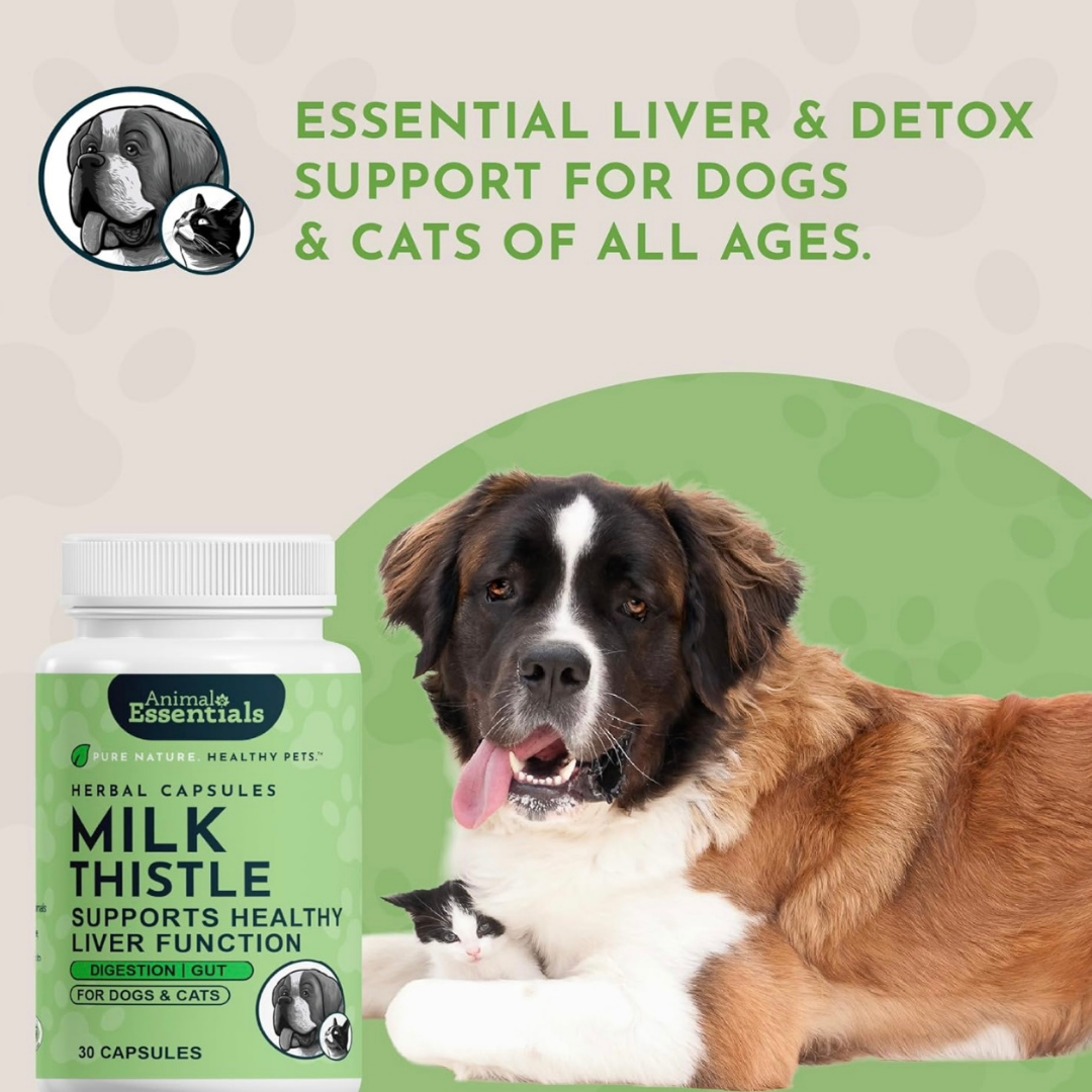 Animal Essentials Organic Milk Thistle Capsules