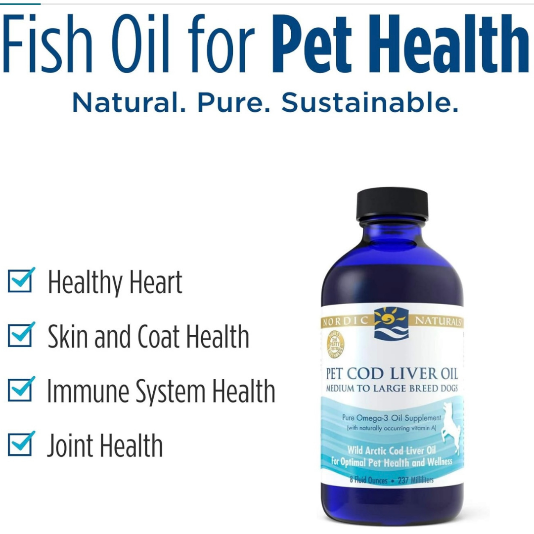 Nordic Naturals Pet Cod Liver Oil | High-Quality + Sustainably Sourced