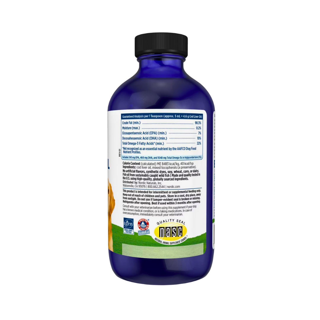 Nordic Naturals Pet Cod Liver Oil | High-Quality + Sustainably Sourced