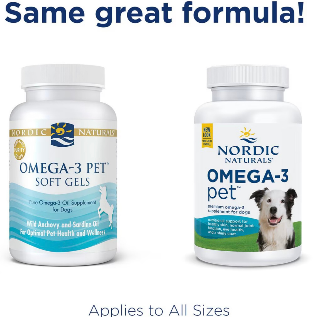 Nordic Naturals Omega-3 Pet Soft Gels | High-Quality + Sustainably Sourced Fish Oil