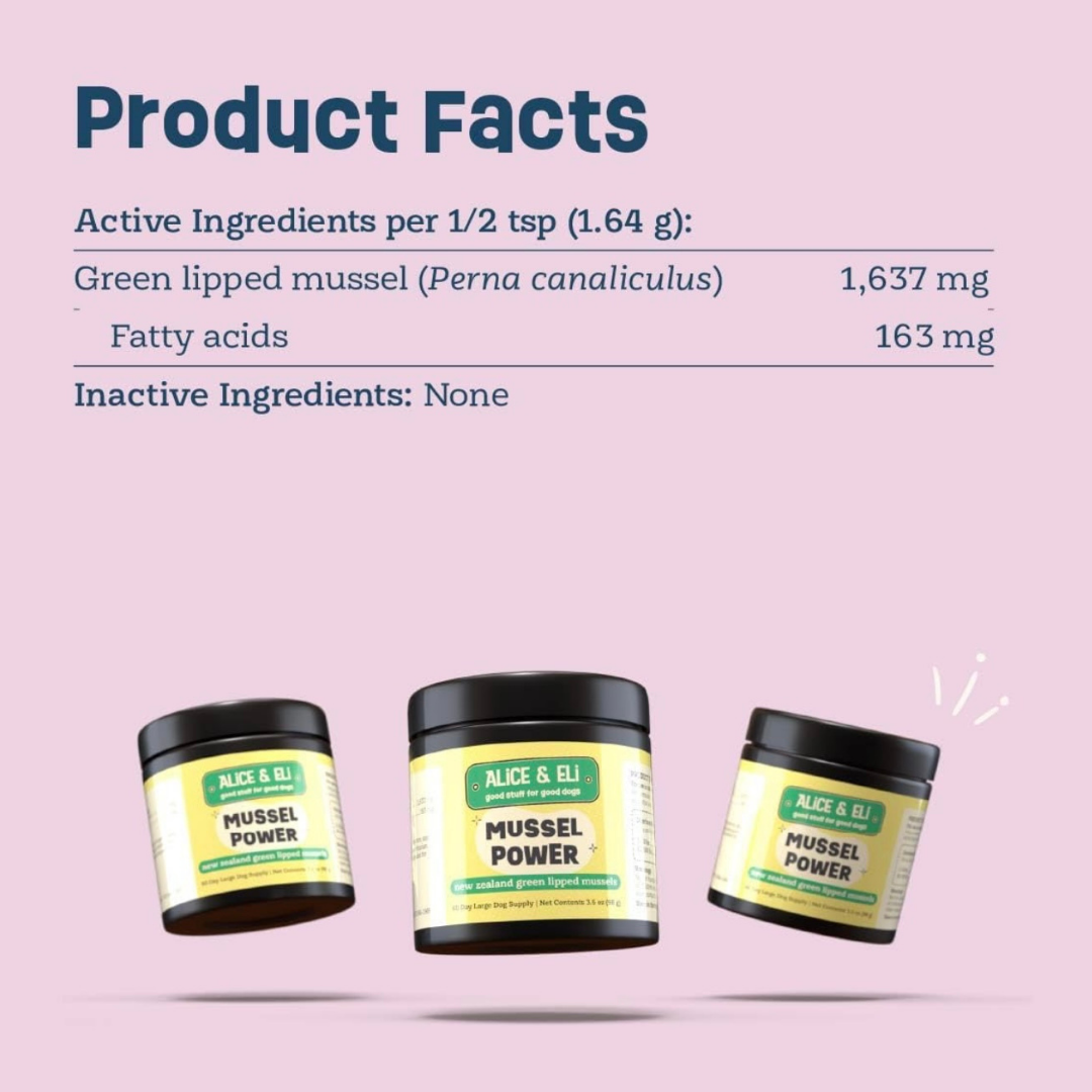 Alice & Eli Green Lipped Mussel Powder | Joint + Anti-Inflammatory Support