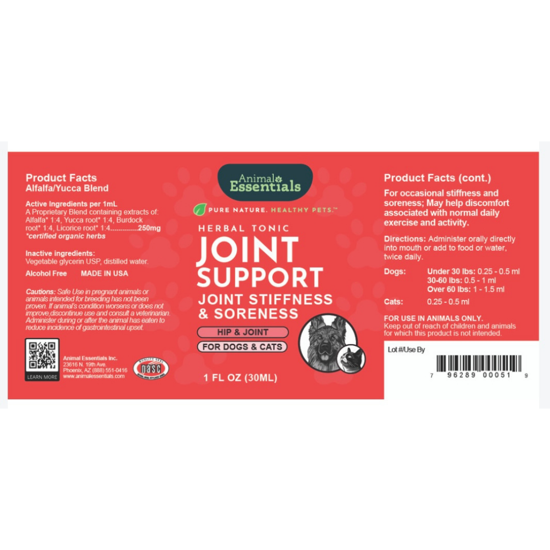 Animal Essentials Joint Support | Natural Mobility + Inflammation Relief