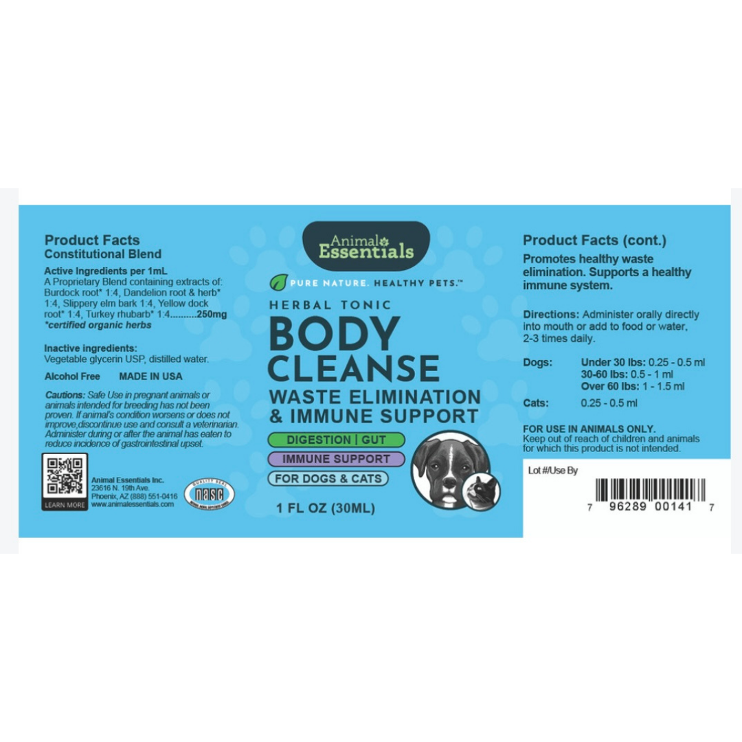 Animal Essentials Body Cleanse | Natural Detox + Immune Support