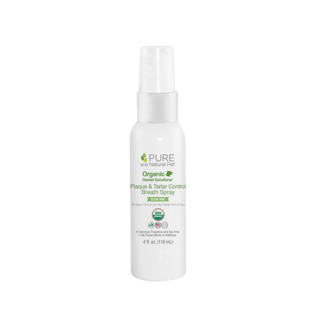 Pure and Natural Pet Organic Plaque & Tartar Control Breath Spray