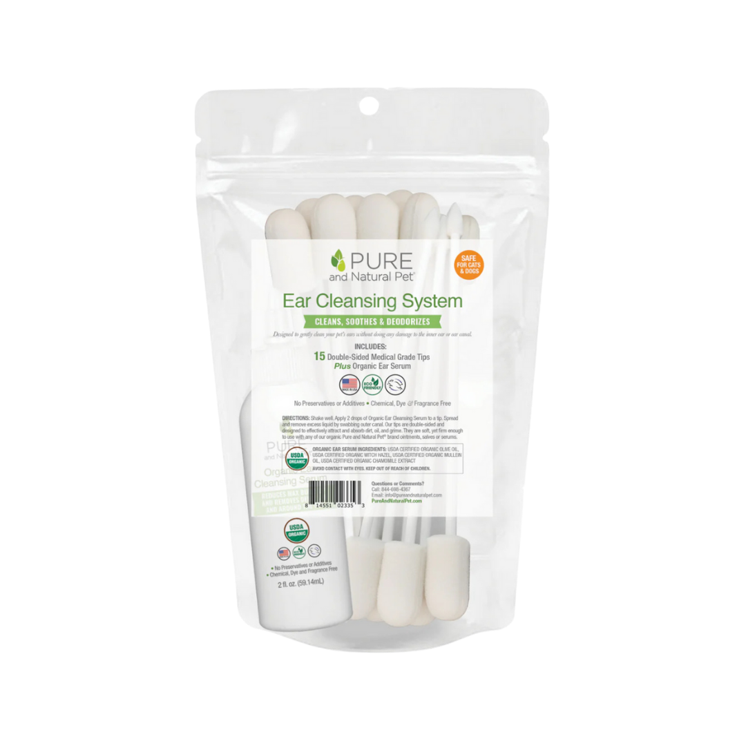 Pure and Natural Pet Organic Ear Cleansing System