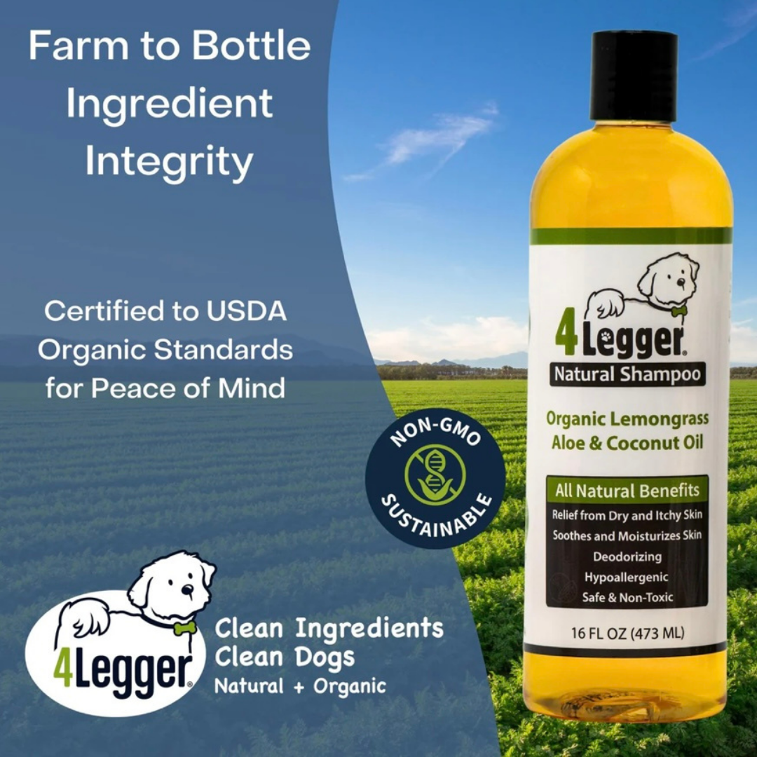 4-Legger Organic Shampoo | Lemongrass + Aloe