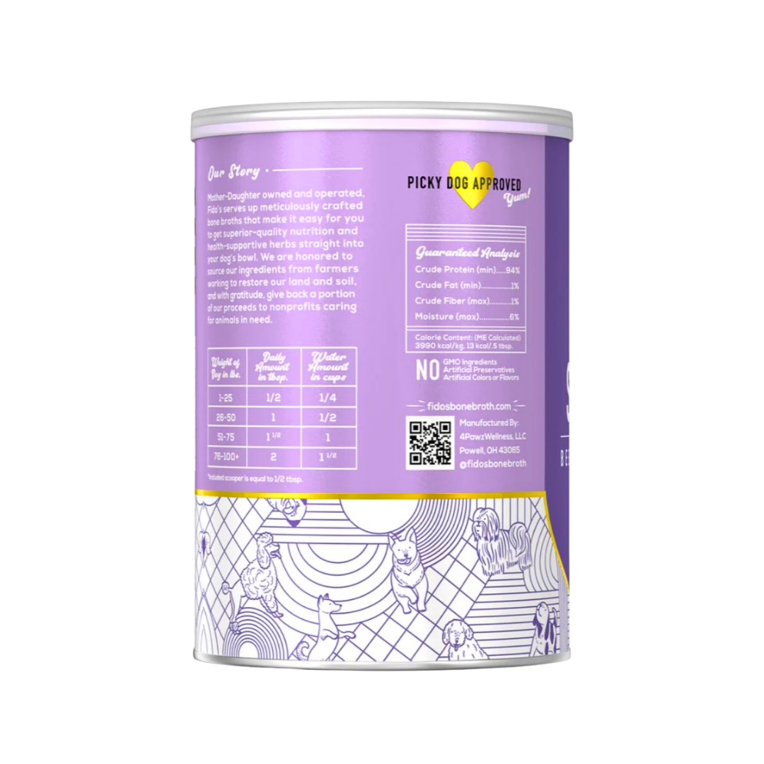 Fido’s Dehydrated Simply Bone Broth Powder