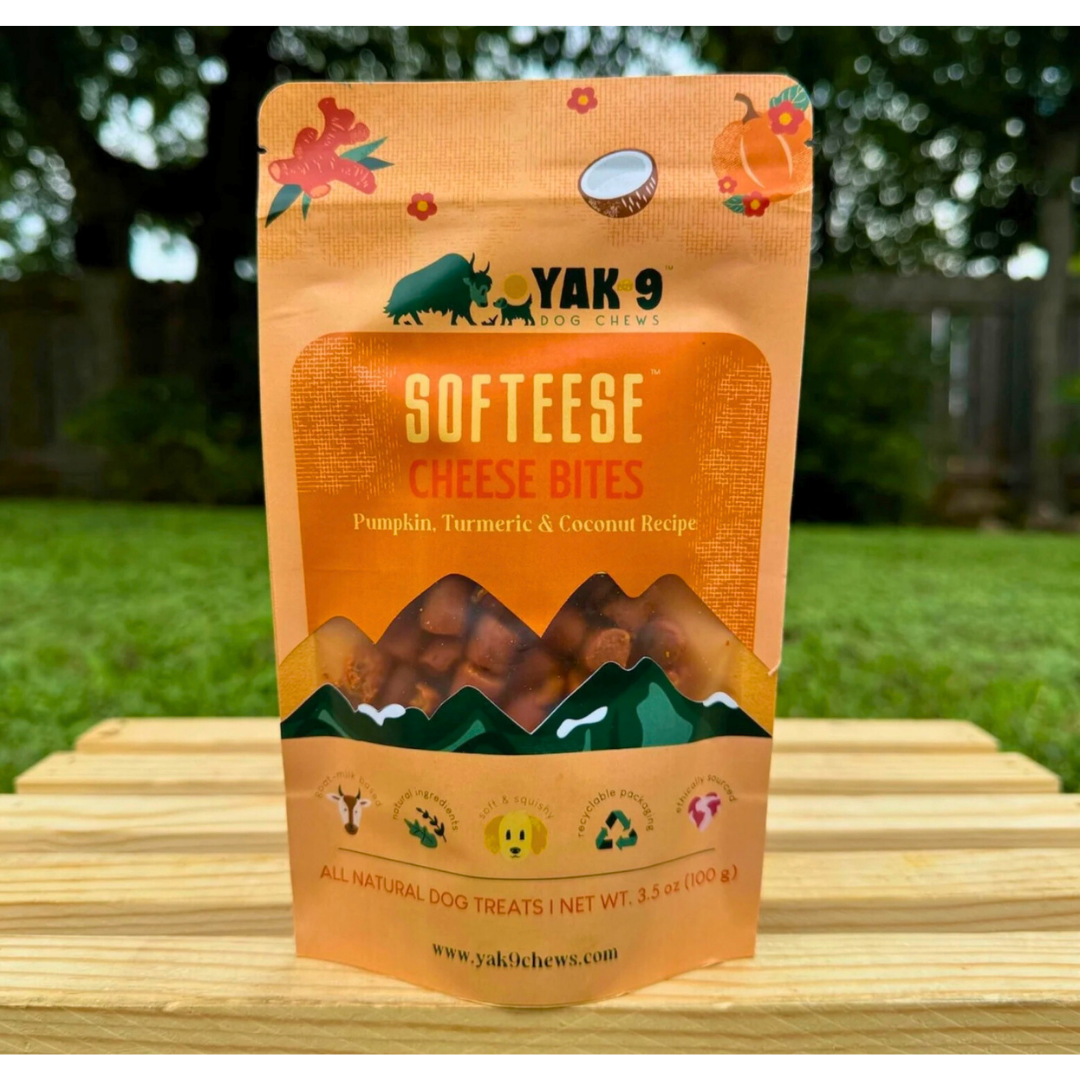 Yak9 Softeese Yak Cheese Bites | Pumpkin + Turmeric + Coconut