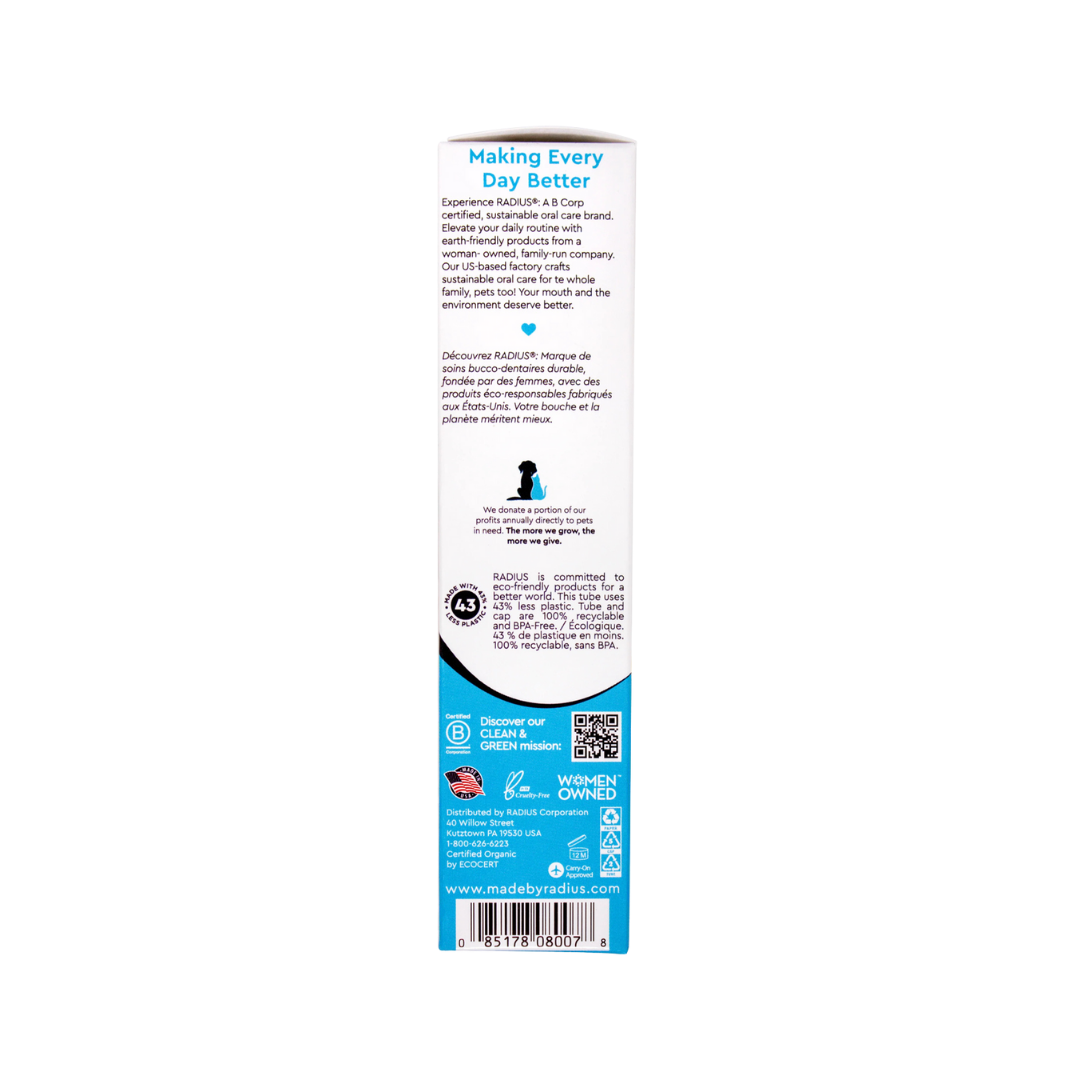 Radius Organic Dog Toothpaste | Natural Dental Care