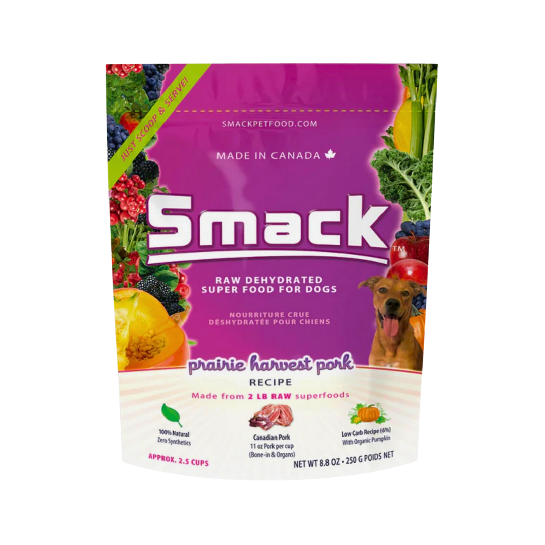 Smack Raw Dehydrated Superfood | Prairie Harvest Pork