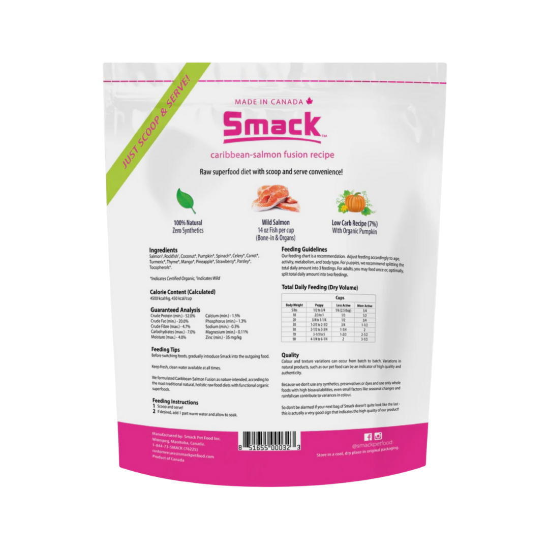Smack Raw Dehydrated Superfood | Caribbean-Salmon Fusion