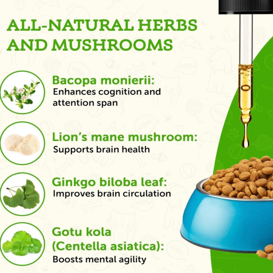 Animal Essentials Brain Awake | Natural Cognitive + Nerve Support