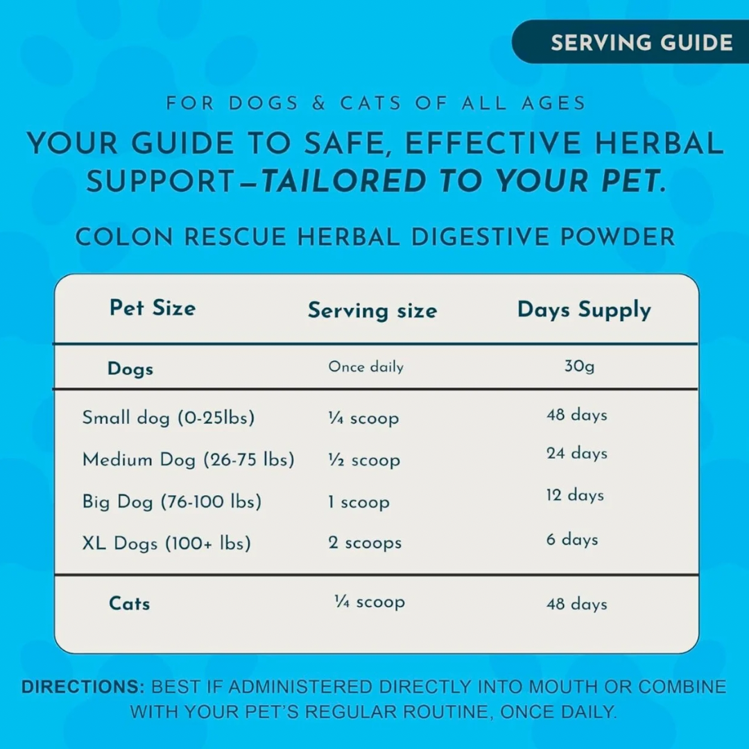 Animal Essentials Colon Rescue Powder | Soothing Digestive Support